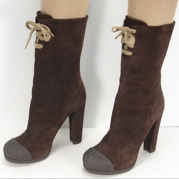 fendi boots brown